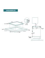 Meimon Placa de Inducción Johnson Cristal Negro con 2 Zonas Flexibles y 4 Zonas Independientes, Potencia Total 7,4 kW, Función Booster, Control Táctil Deslizante, Temporizador de 8 Horas, Bloqueo Infantil, y Función de Transferencia de Ajustes entre - details 1