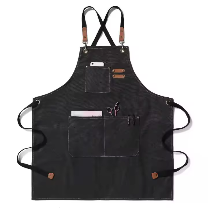 Delantal De Lona Moda Para Mujer Uso Doméstico Jardín Trabajo Restaurante Material Resistente Tamaño Estándar Diseño Versátil - 1