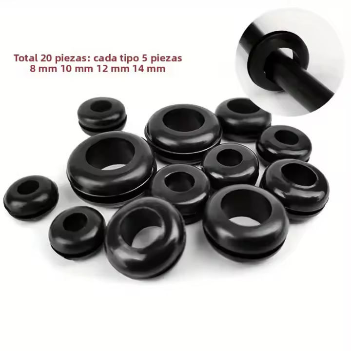 Kit De Assortment De Anillos De Goma Oscuros 20/40/60pcs Sellado De Goma Para Cables Eléctricos Anillos O Herramientas De Set De Sellado De Goma Para Uso Doméstico Y Eléctrico - 1