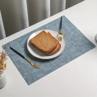 Mantel Individual De Cuero Sintético Doble Cara Estilo Nórdico Resistente Al Calor Y a La Humedad Para Casa Y Restaurante Tamaño 43x30CM - details 1