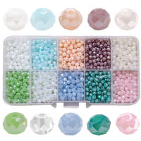 1000Pcs/Box Cristal Rondelle 4mm Austria Vidrio Redondo Muestrador Suelto De Pulseras Accesorios Para Joyería DIY Hilo De Agujas - details 5