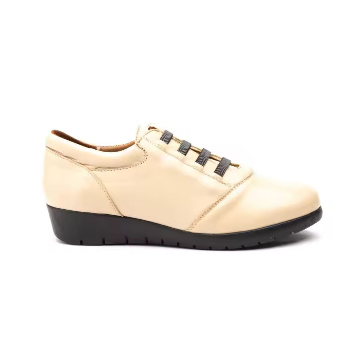 Cbp | Zapatos piel casual beige | Mujer Piel Piel Piel acolchada - 1