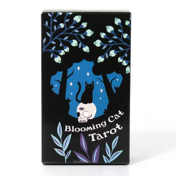 Tarot Del Gato Floreciente Herramientas De Divinación Para Niveles De Habilidad Diferentes Cartas De Tarot Para Principiantes Juego De Cartas Tema De Animales Y Naturaleza - 1