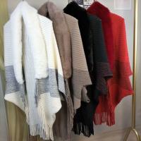 Chal De Punto Para Mujer Con Piel De Peluche Artificial Y Cuello Suelto De Moda Para Vestidos De Noche Boda Invierno Cálido Y Suave - details 0