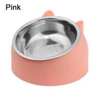 Tazón De Alimentos Para Mascotas De Acero Inoxidable Resistente Caídas Con Diseño Oblicuo Protege La Columna Vertebral Cervical Para Gatos Y Perros Colores Variados 200ml - details 13