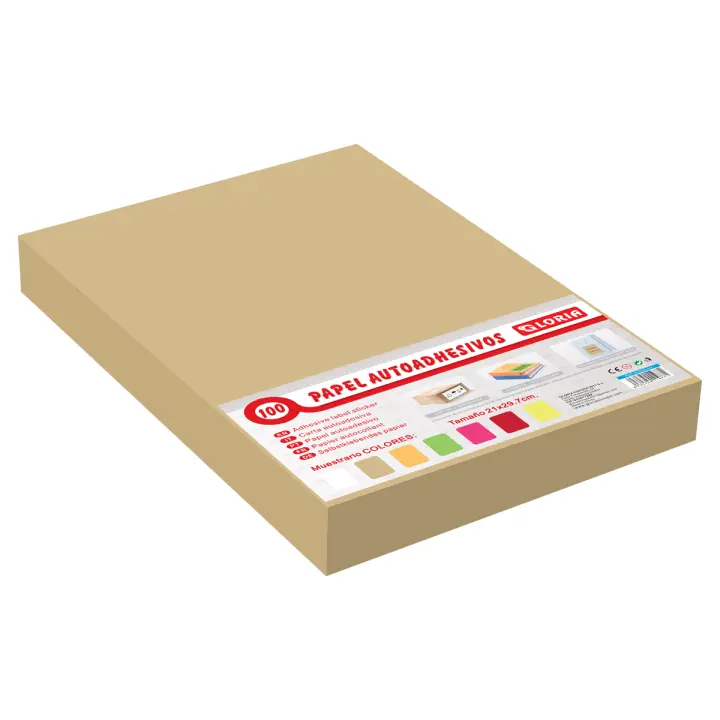 00564-51 Papel autoadehsivo de colorcarton A4  21*29.7CM, etiqueta adhesiva para impresoras - 1