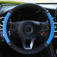Cubierta De Volante De Coche Suave Con Trenzado Para 37-38 CM Antideslizante Con Anillo Interior Accesorio De Estilo Para Volante - details 25