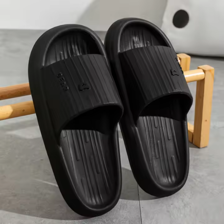 Zapatillas De Hombre De Calidad Superior Diseño Oso Verano EVA Suela Gruesa Suave Moda Sandalias Para El Hogar Playa - 1