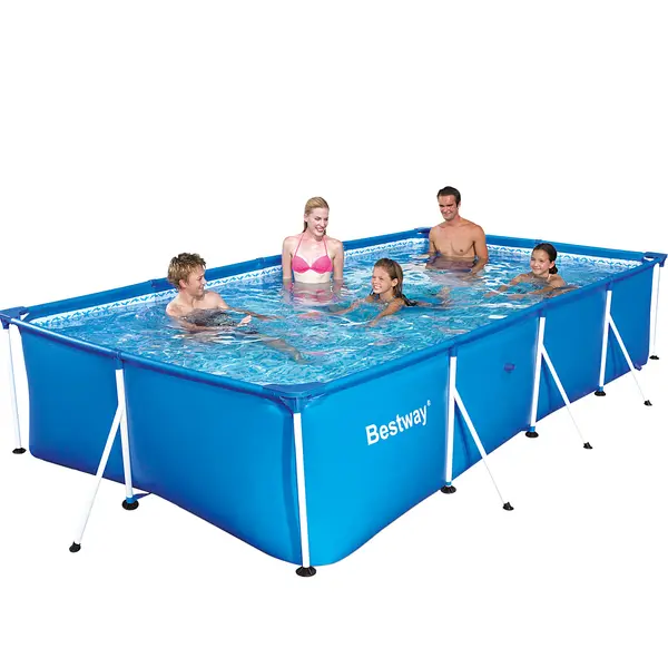 Piscina Desmontable Rectangular 400x211x81 Cm para Jardín | Estructura Metálica | Capacidad 5700lts - 1
