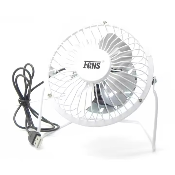 Ventilador Portátil con USB de 4 Pulgadas, ideal para el hogar, Oficina y coche compatible con portátil, adaptador, cargador de coche, etc. - 1