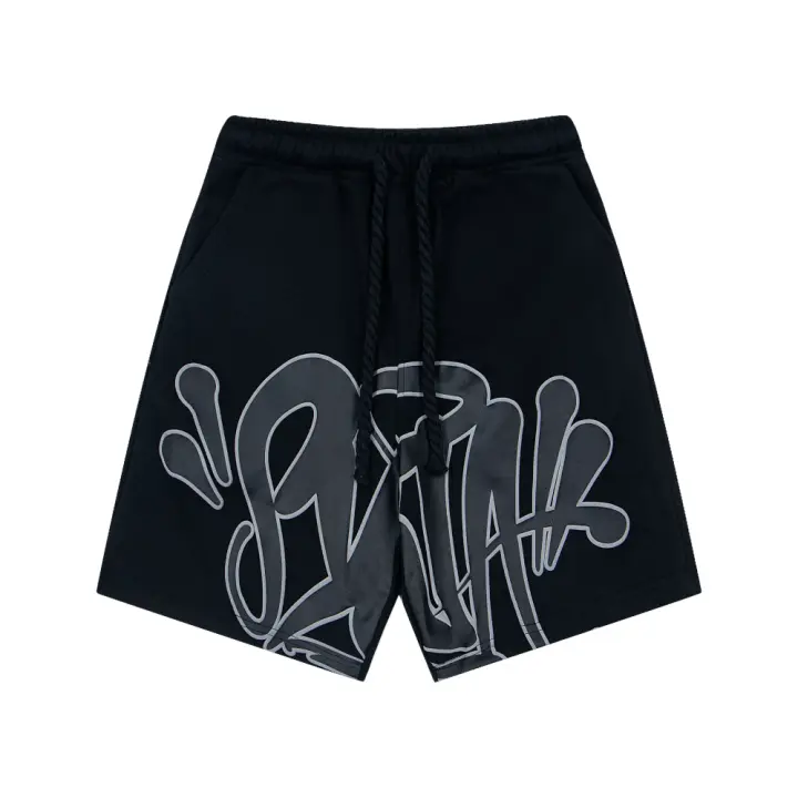 Shorts De Verano Para Hombre SYAN Estilo Hip Hop Callejero Impresión De Labial Algodón Puro Transpirable Ligeros Shorts Casual - 1