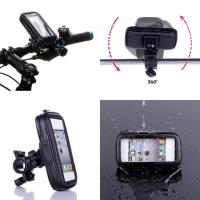 FGNS.Tamaño M/L/XL Funda Impermeable Patinete, bicicleta y motocicleta para teléfono móvil Smartphone ,  Bolsa para manillar de bicicleta, universal, soporte para motocicleta, 360°, giratorio,  Tamaño XLpara teléfono hasta 7.2". - details 2
