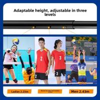 ALLINLIFE Rete Pallavolo Da Giardino,Juego De Red De Voleibol, Juego Completo De Red De Voleibol Plegable,Red De Voley Playa Hierba,Sistema De Marcado De Campo,Voleibol Bolsa De Almacenamiento,Altura Ajustable - details 9