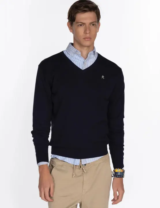Harper & Neyer Jersey Hombre V Cuello Marino 600124002 - 1