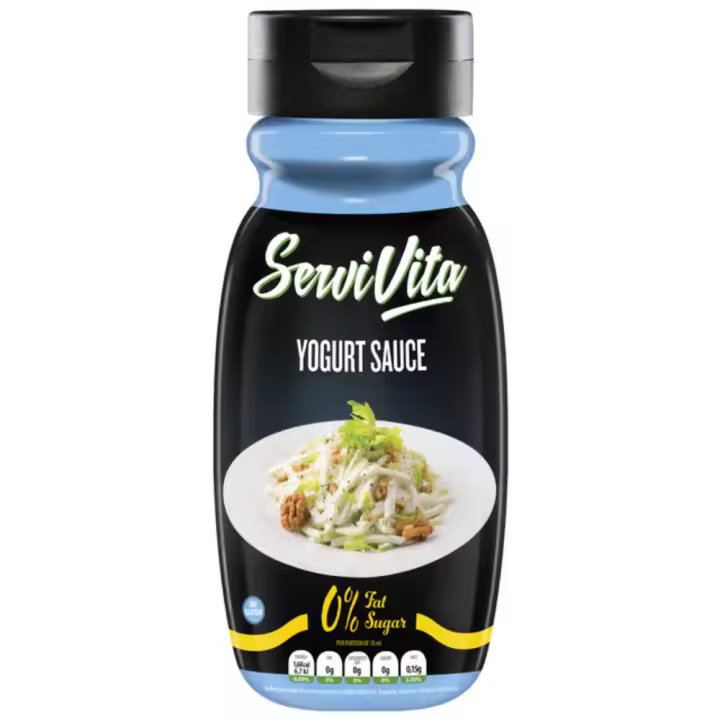 Salsa Zero Sabor Yogurt  Pack 2 unidades  320ml  0% Azúcares añadidos   Aderezo para ensaladas  16 kcal por cada 100 m  SERVIVITA - 1