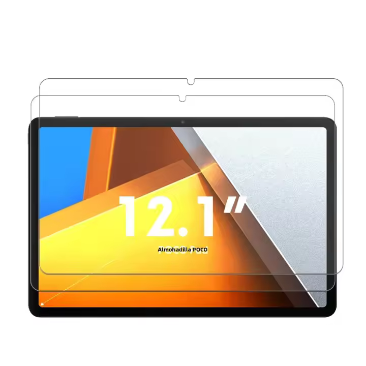 2 Piezas Protector De Pantalla De Vidrio Templado HD Para POCO Pad 12.1 Pulgadas Xiaomi POCO Tableta Película Protectora Antiséptica Cobertura Completa - 1