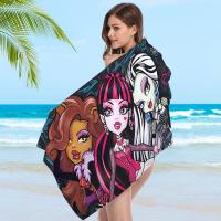 Toalla De Playa M-Monster Cartoon Microfibra Absorbente Secado Rápido Suave Para Yoga Natación Camping Senderismo Tamaño 76x182 Cm - details 4