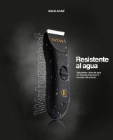 Recortadora Bakano Selex afeitado masculino, recorte de cuerpo y partes íntimas, corte de pelo y barba, resistente al agua, recargable, cuchilla protección skinsafe - details 1