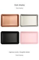 Nueva Bandeja De Almacenamiento De Cosméticos En Acero Inoxidable Para Arte De Uñas Y Equipo Dental Quirúrgico Bandeja Falsas Uñas Plato Herramientas - details 4