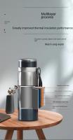 Botella Termo De Acero Inoxidable 1L Para Agua Té Café Mantener Frío Y Caliente Termos Aislante Para Adultos Lavable En Lavavajillas - details 4