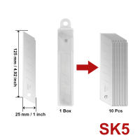 10 Piezas De Cuchillas De Repuesto Para Utility Knife 9/18/25mm Acero De Aleación De Carbono SK5 Caja Cortadora Abre-cartas - details 3