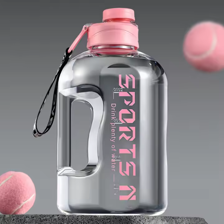 Botella De Agua Para Senderismo Y Fitness De Gran Capacidad Calibración Precisa Material Plástico De Grado Alimenticio Bebida Científica - 1