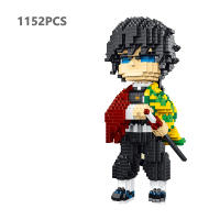 Figura De Anime Demon Slayer Bloques De Construcción Kimetsu No Yaiba Tanjirou Nezuko Zenitsu Kyoujurou Juguetes Para Niños Regalos - details 7