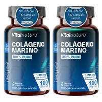 Colágeno Hidrolizado Marino 100% Puro X2 - 1.215mg, 180 Cápsulas  Alta Absorción  Piel Tersa, Hidratación, Arrugas, Firmeza, Líneas de expresión Huesos, Articulaciones Fuertes y Alivio del Dolor Articular  Hecho en España - Vitalnatura - details 0