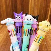 Nuevo Set De 36 Bolígrafos Punto De Escritura 0.5mm Sanrio Kuromi Cinnamoroll 10 Colores Regalo Para Niños Estudiantes Material Plástico Marcador Para Dibujos - details 4