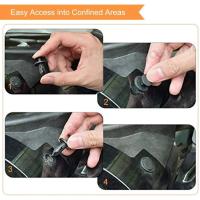 50pcs Clip De Plástico Para Coche Negro Retenedor De Panel De Puerta De Automóvil Para Toyota Audi Clavija De Rivetaje Para Vehículo - details 5