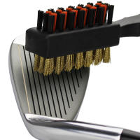 Limpia Grooves De Golf 1 Pc Herramienta Dual Sided Portátil Ligera De Metal Con Paja De Nylon Accesorios Para Bolas Y Zapatos De Hierro Regalo Nuevo - details 4