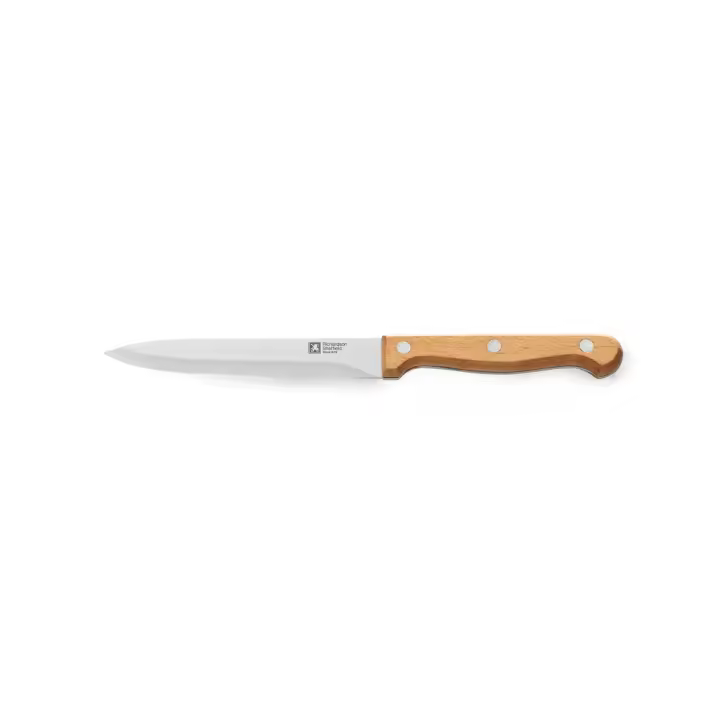 RICHARDSON SHEFFIELD ARTISAN MADERA Cuchillo Verdulero Acero Inoxidable 12,5CM Negro  Asas o Mango Madera Mango remachado - 1