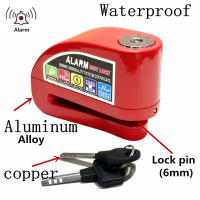 Cerradura De Freno Con Alarma Para Motocicleta Scooter Y Bicicleta De Aleación De Aluminio Impermeable Antirrobo Con Dos Llaves De Cobre - details 2