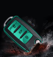 Funda De Llave De Coche En Cuero + TPU Para Volkswagen VW Bora Polo Tiguan Jetta Passat B5 B6 B7 Golf Beetle Skoda Octavia - details 6