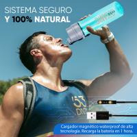 Ozeanic - EcoBottle 2.0 . Botella Purificadora de agua Reutilizable. Elimina virus y bacterias . Ozonizador de agua. Generador de ozono. Botella de Agua Deporte. PURIFICA el agua, capacidad de  600 ml. Elimina el 99,99% de virus y bacterias en 3 minutos. - details 2