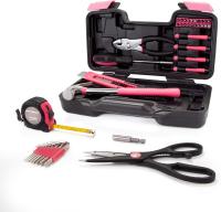 Kit de herramientas domésticas de 39 piezas, pequeño juego de herramientas básicas para el hogar con caja de herramientas de plástico, ideal para estudiantes universitarios, uso doméstico y má - details 3