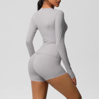 SSITO Traje Deportivo de Yoga para Mujer, 2 UDS., entrenamiento, ajuste Seco, transpirable, Top Deportivo de Alta elasticidad, pantalones de Yoga de Belte Alta para Mujer - details 30