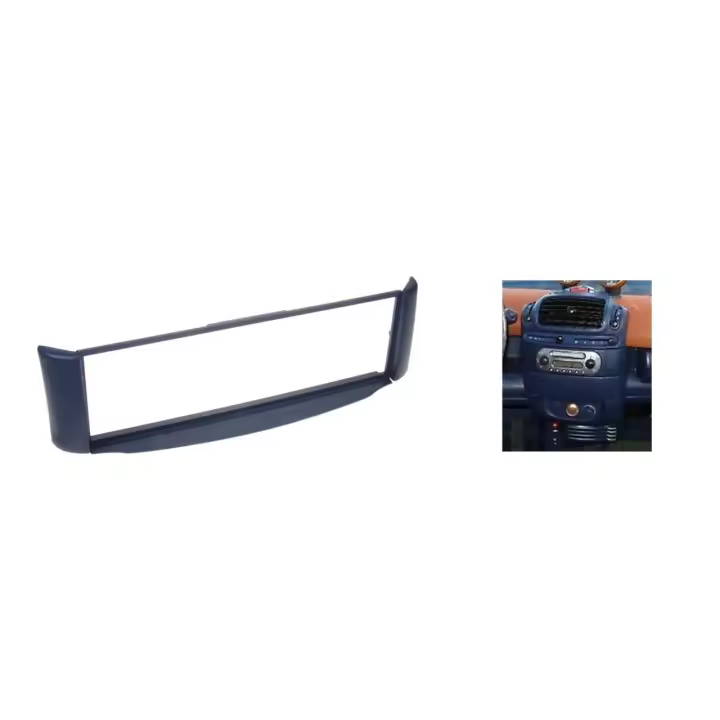 KIT MARCO RADIO 1DIN SMART FORTWO color gris, azulado o negro  con extractores, bastidor y adaptador de antena ISO - 1