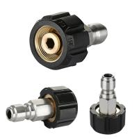 Kit De Conexión Rápida Para Lavar Con Presión M22 14mm a 1/4 Pulgada Adaptador De Metal Para Mangas De Alta Presión - details 8