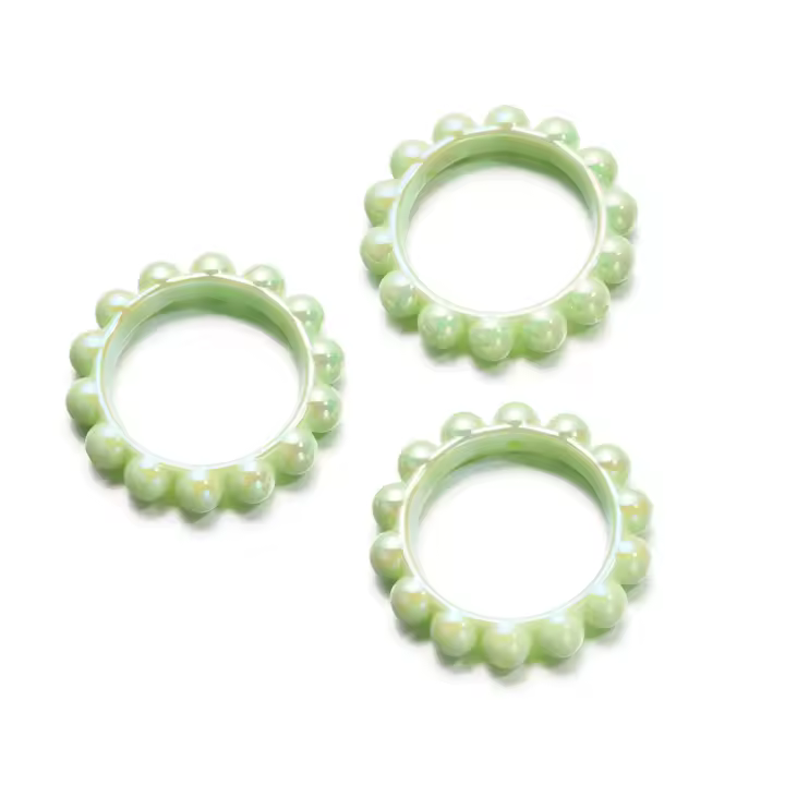 5pcs/Lote 42mm Acrílico Bolas De Espaciador En Forma Circular Marco Para Hacer Joyas Collar Pulsera Accesorios DIY - 1