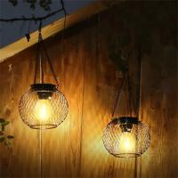 Lámpara Solar Exterior Ortiny Mejorada Luces Decorativas Exteriores Impermeables Lámparas Colgantes Para Jardín Metal Tema FÁYRI - details 2