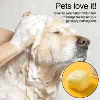 Cepillo De Baño Para Mascotas Con Dispensador De Mousse De Aseo Y Masaje Silicona Suave Cepillo De Ducha Para Perros Herramienta De Peluquería Para Gatos Suministros Para Mascotas - details 4