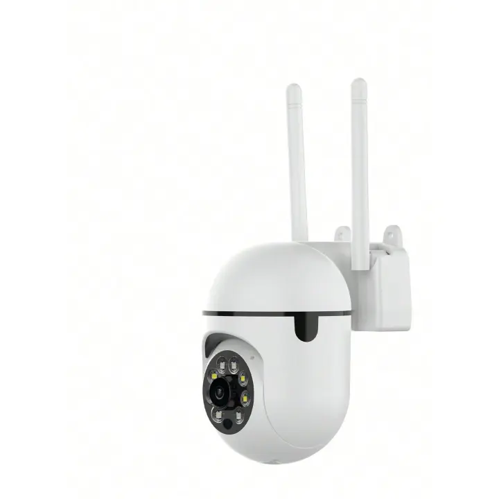 4PCS Cámara de Seguridad Doméstica inteligente HD 1080p - Visión Nocturna en color para todo type de clima, Panorámica/inclinación/zoom, monitor de mascotas con alertas de Movimiento-Cámara de Seguribad Móvil - 1