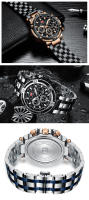 Reloj De Hombre MINI FOCUS Grande Resistente Al Agua Con Luminiscencia Y Calendario Acero Inoxidable Cuarzo Estilo Casual - details 28