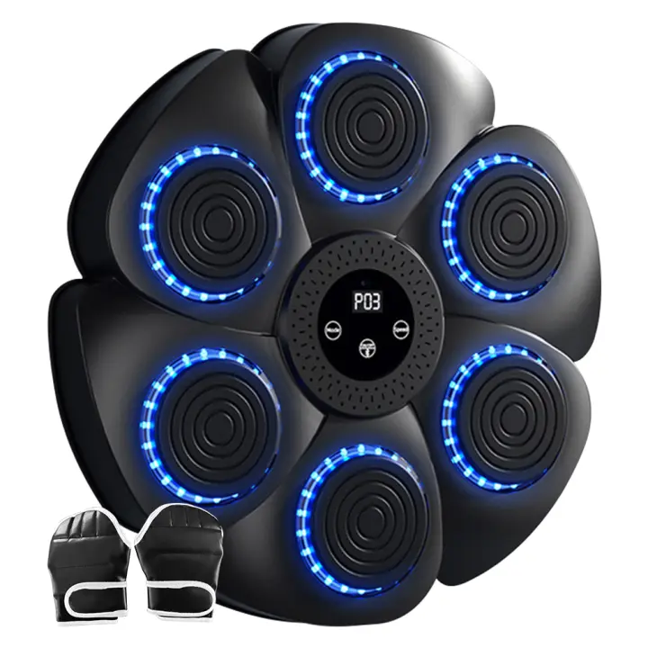 BluetoothMusic with Guantes De Boxeo, entrenador de Boxeo montado en la pared para adultos y niños - 1