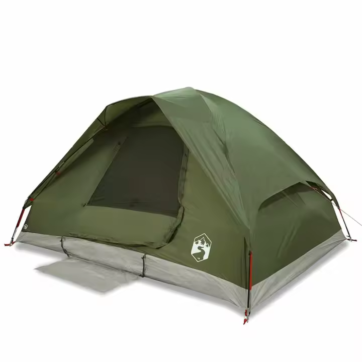 vidaXL Tienda campaña familiar iglú 6 personas impermeable verde oliva - 1