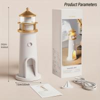 Lámpara De Proyección De Faro De Luna Con Sensor De Movimiento Luz Nocturna Recargable USB Iluminación De Dormitorio Lámpara De Lado Para La Cama - details 2