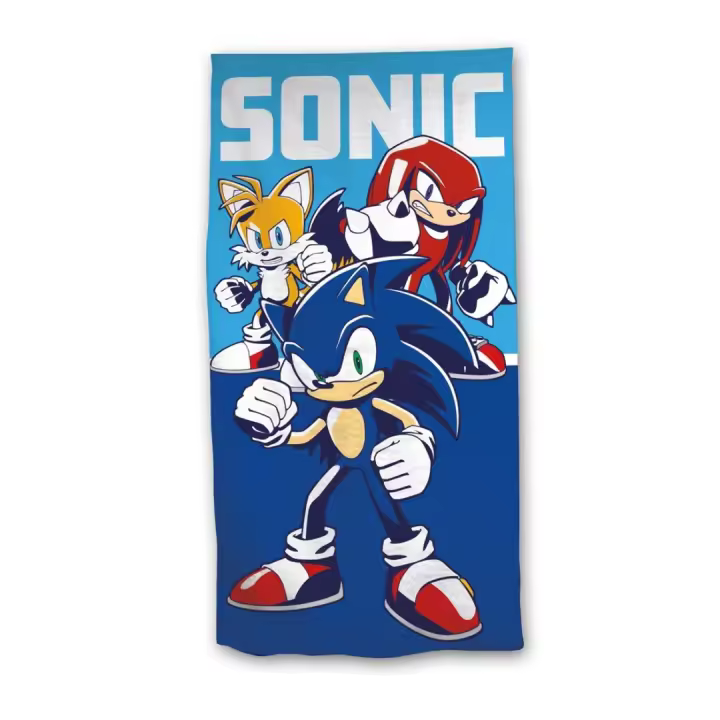 Sonic The Hedgehog Toalla Sonic Modelo 5 70x140 100% Poliéster - 1