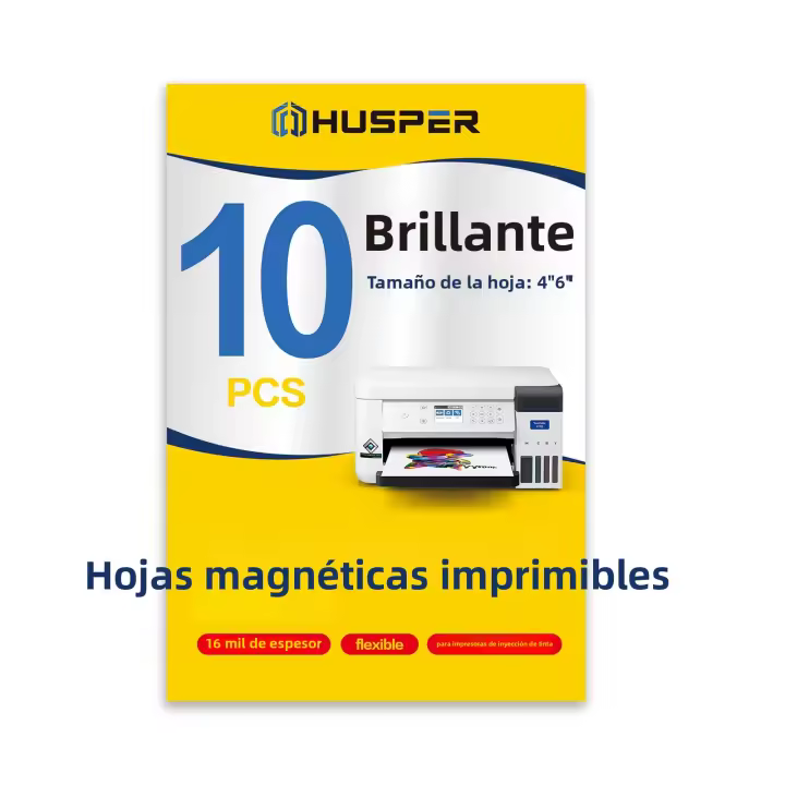 Hojas Magnéticas Impresibles 13.5mil Gruesas Papel Fotográfico Glossy/Matte Para Impresoras De Tinta Compatible Con Magentas - 1