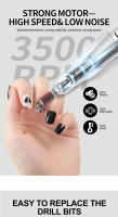 Máquina De Uñas Recargable 35000RPM Bajo Ruido Profesional Motor De Taladro Eléctrico Para Manicura Pulidora Y Secador - details 4